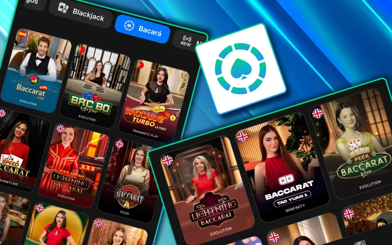 Bacará en 1Win México con crupieres reales y partidas dinámicas.