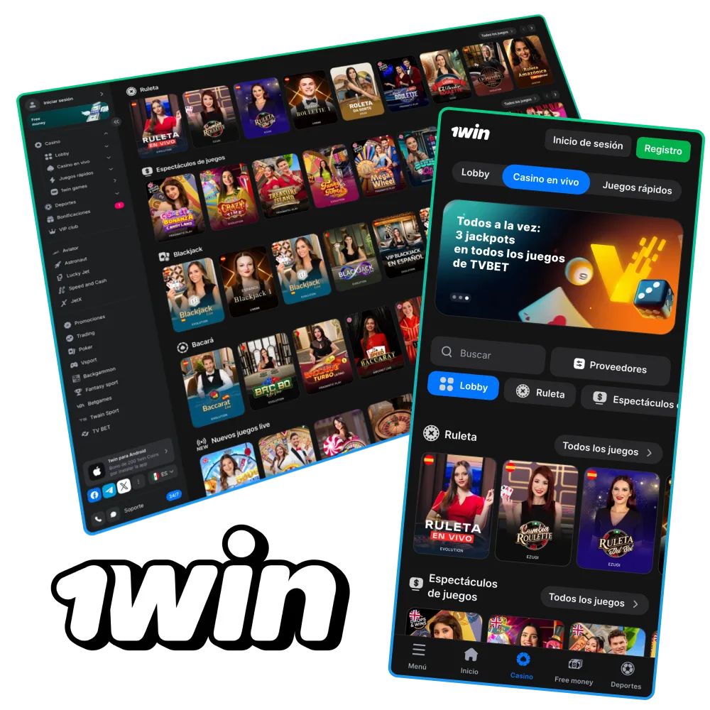 Juega en 1Win con app móvil, pagos locales y títulos exclusivos.